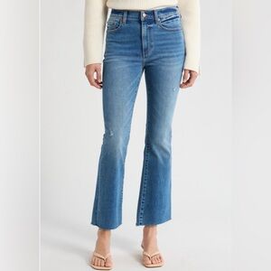 PISTOLA High Waist Ankle Bootcut Raw Hem Jeans- women’s 30”